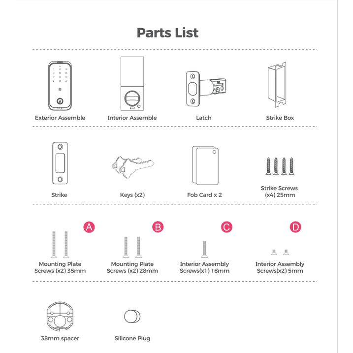 Keyless Entry Fingerprint Door Lock with Apple Home, Tap to Unlock,Smart Electronic Code Door Lock for Front Door or Back, Keypad Door Lock with Handle