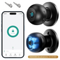 LNDU Smart Fingerprint Door Knob D258 with APP Control and Removable Batteries