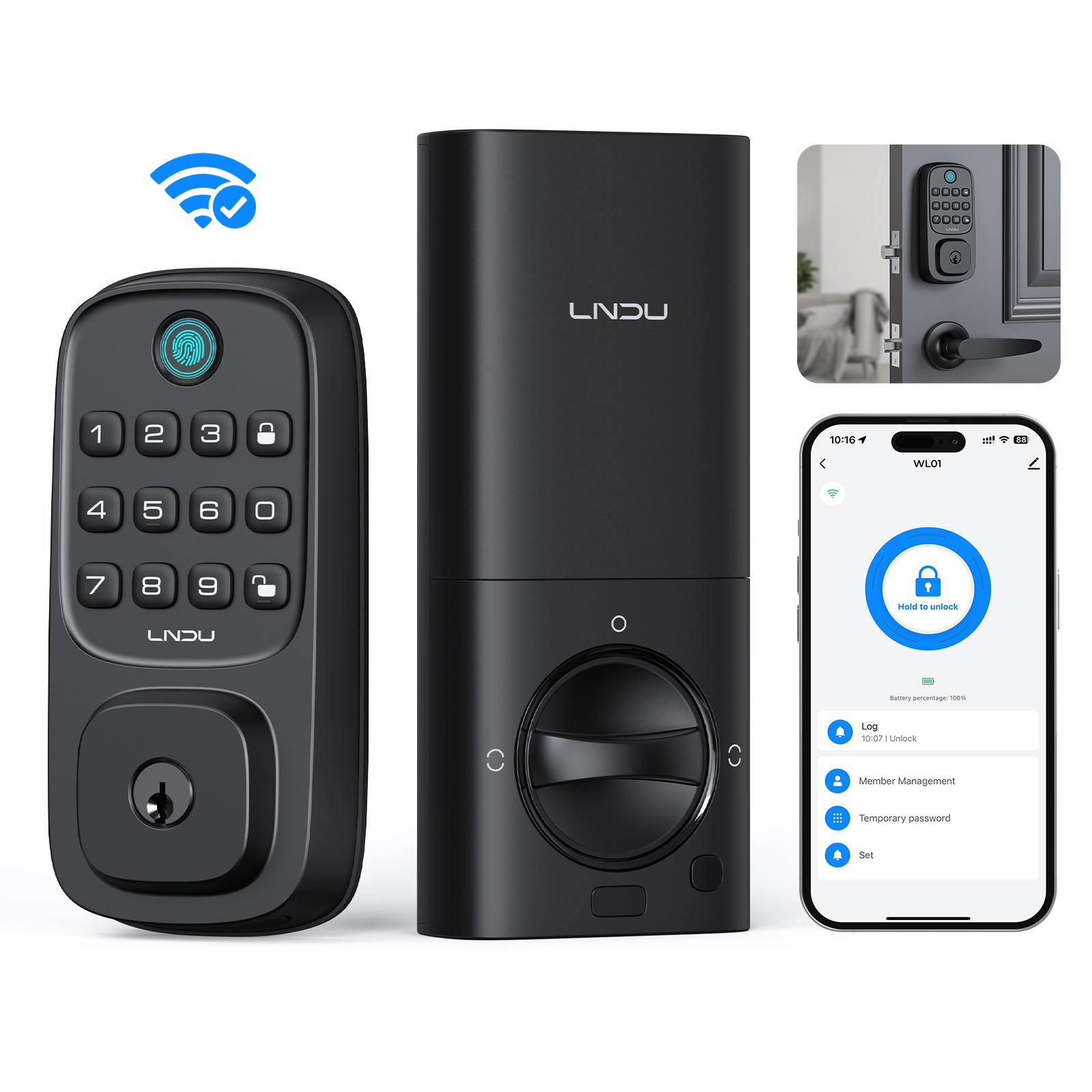 LNDU WL01 Keyless Entry Door Lock