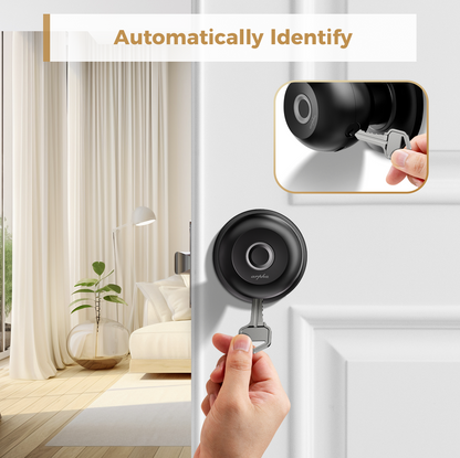 LNDU Smart Fingerprint Door Knob D258 with APP Control and Removable Batteries