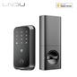 Keyless Entry Fingerprint Door Lock with Apple Home, Tap to Unlock,Smart Electronic Code Door Lock for Front Door or Back, Keypad Door Lock with Handle